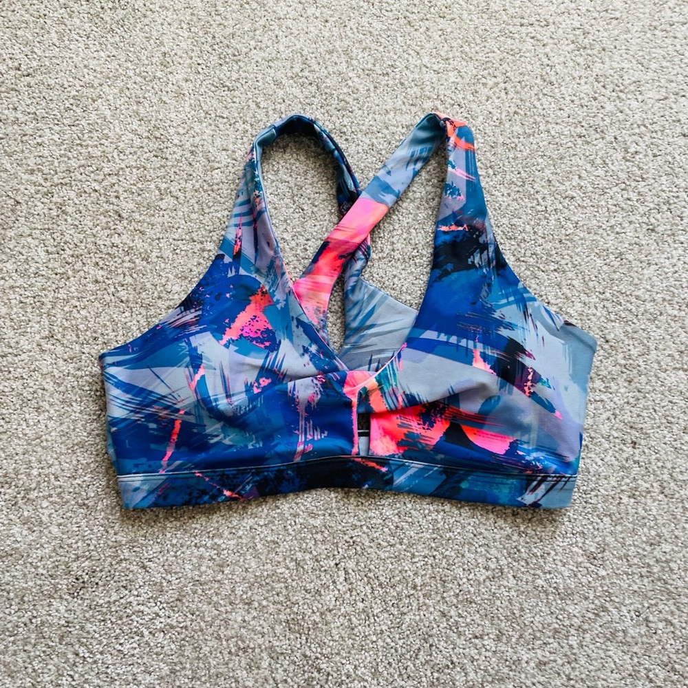 Fabletics Tropical Keyhole Sports-bra (M)